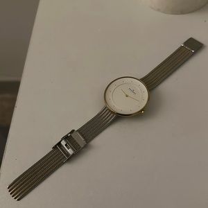 2 Tone Skagen Watch (Silver/Gold)